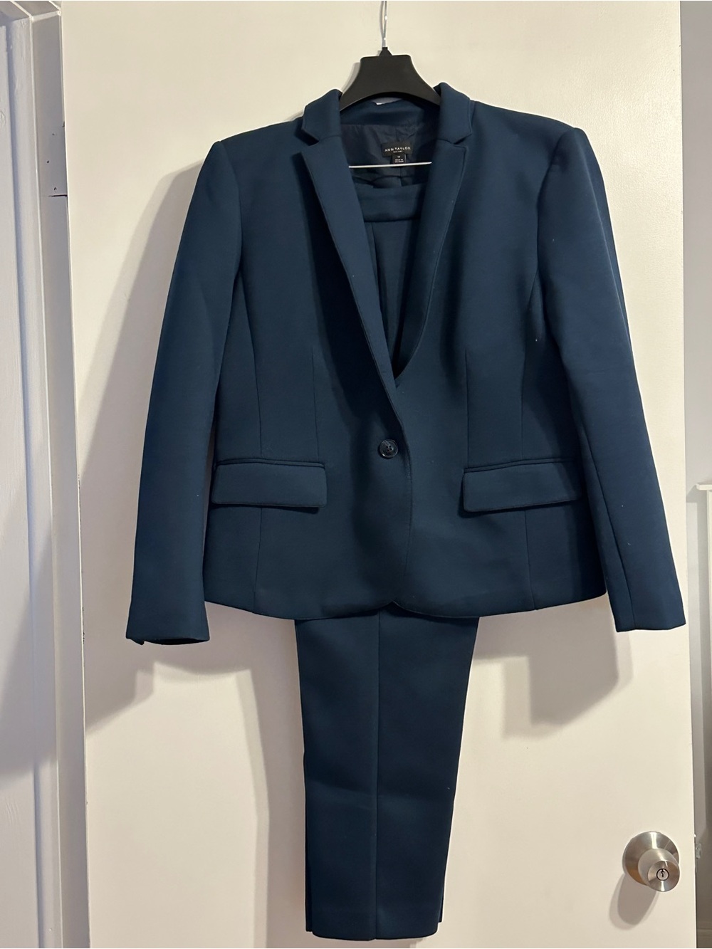 Ann Taylor Dark Teal Blue Suit Blazer